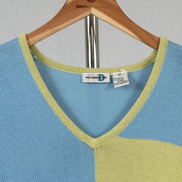 Paul Harris Design V-neck sweater size L - Picture 3 of 9